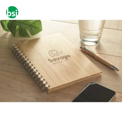 Notebook A5 in bamboo rilegato - BRAM - Immagine 2